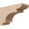 Ekena Millwork 4"W x 12"D x 8"H Classic New Brighton Rough Cedar Woodgrain TimberThane Corbel, Primed Tan CORUR04X12X08NEBRCPR - alternate 1